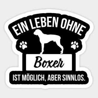 Boxer Sticker